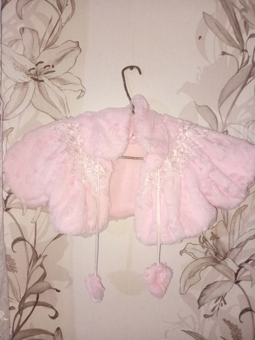 Шубка балеро для дівчинки.