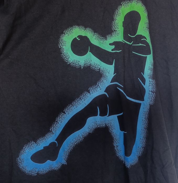 T-shirt koszulka męska czarna M piłka ręczna