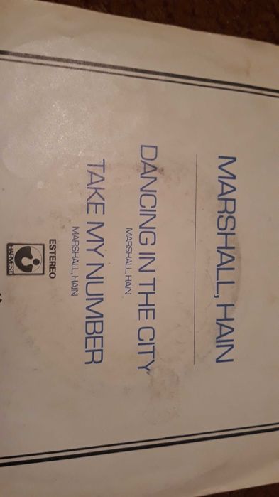 Marshall, Hain - Dancing in the city - single vinil - portes incluídos