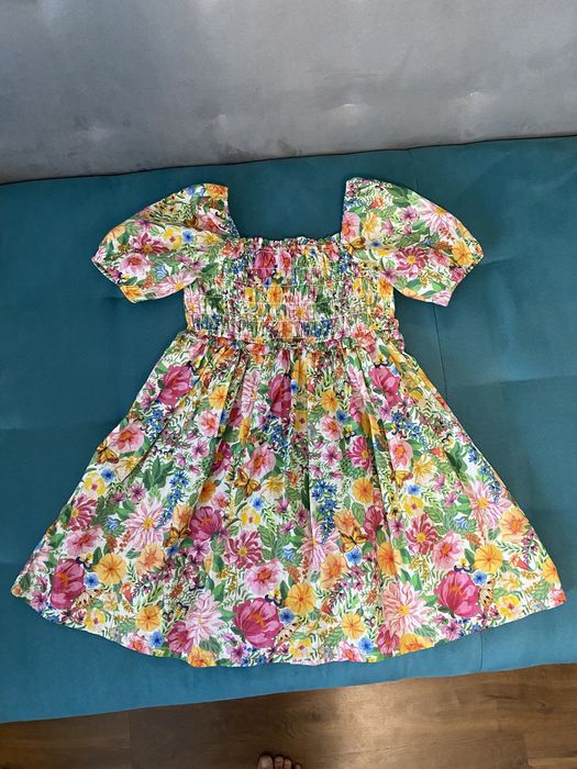 Хлопковое цветочное платье H&M