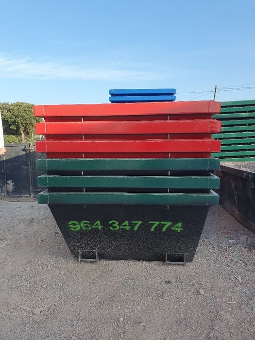 CONTENTORES p/ recolha e transporte de todo o tipo de entulho de obras