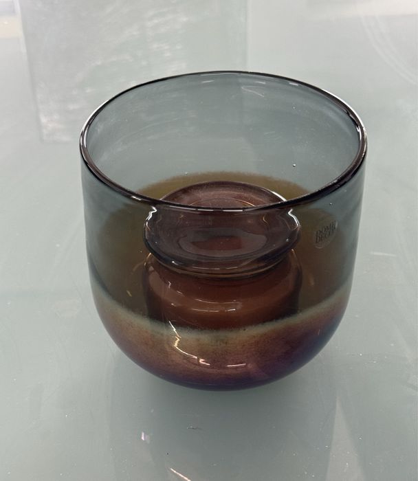 Peca drcotativa em vidro queima velas com a vela incluida.