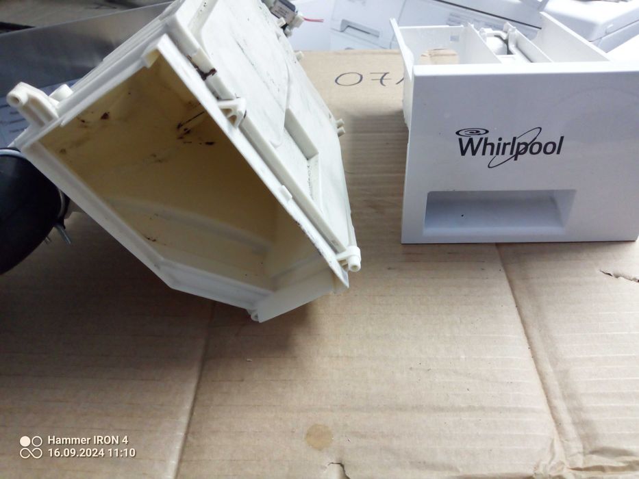zbiornik zasobnik szuflada na proszek do pralki Whirlpool awoc0714