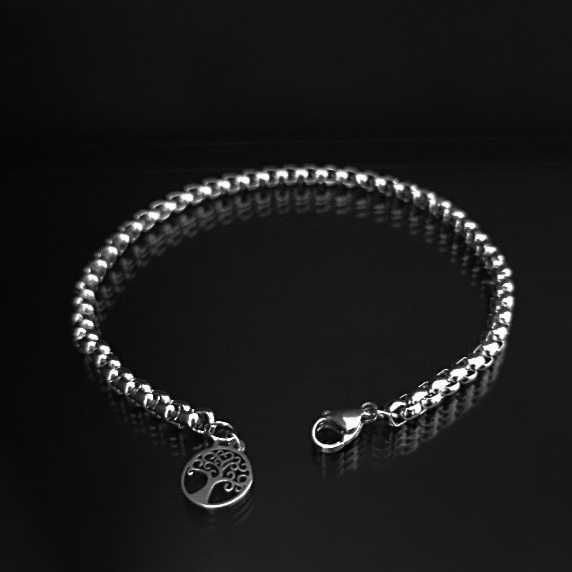 Pulseiras pulseira masculina aço inoxidável 316L motard