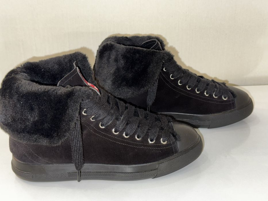 Зимові жіночі кеди Prada оригінал 36,5