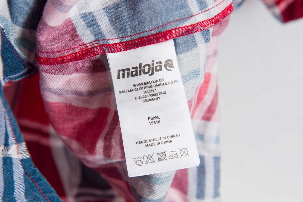 Maloja PassM. koszula damska bawełniana w kratkę krótki rękaw M