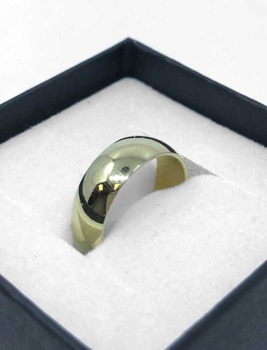Złota obrączka 750p, 5,7g, r.11 | Wejherowo
