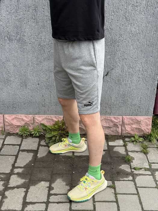 Оригінал Шорти Puma ESSENTIALS Logo 682594 03 пума сірі оригинал   S M L