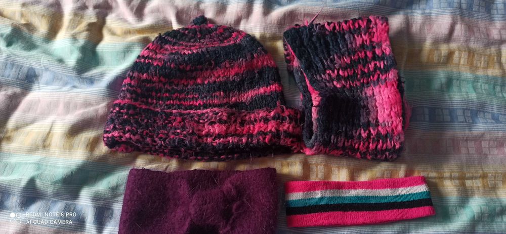 Czapka H&M komplet szalik rękawiczki