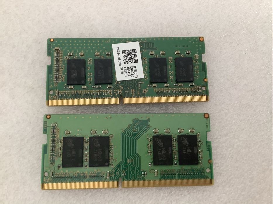 Memorias 16GB - 8GB + 8GB  DDR4 para portatil