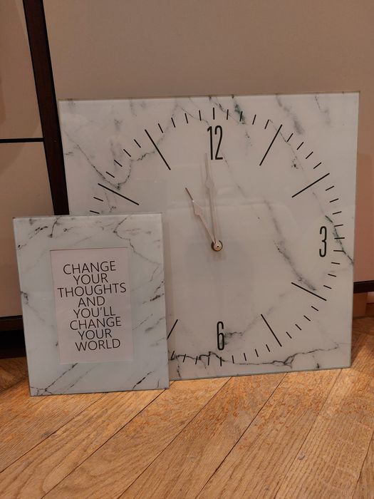 Piekny zestaw nowa ramka i uzywany zegar