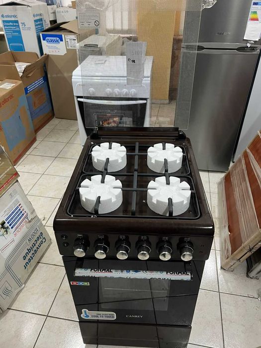 Газова плита Canrey 4комфорки нова коричнева,гриль,конвекція 50см
