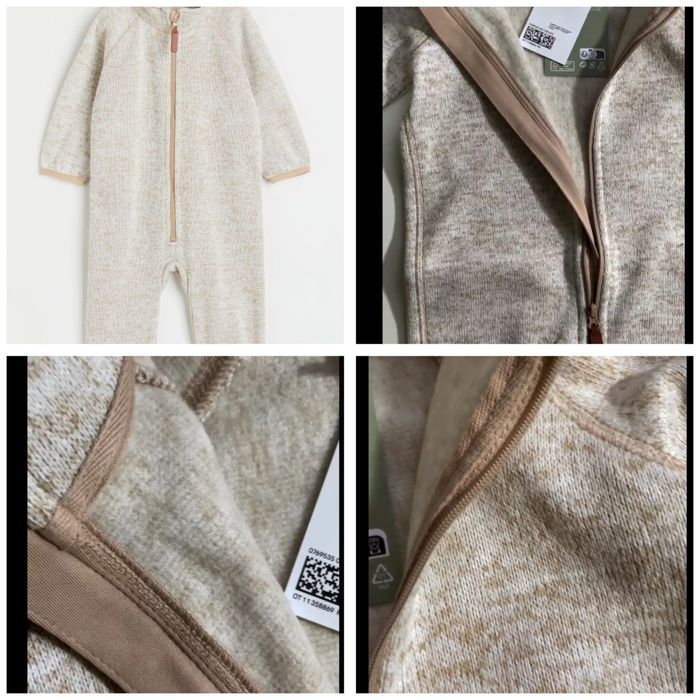 H&M 98-104 флисовый теплый комбинезон флісовий комбінезон кигуруми