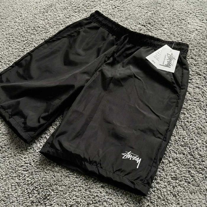БЕЗ ПЕРЕДПЛАТ // Черные Шорты Stussy goretex // Спортивні Шорти Стусси гортекс
