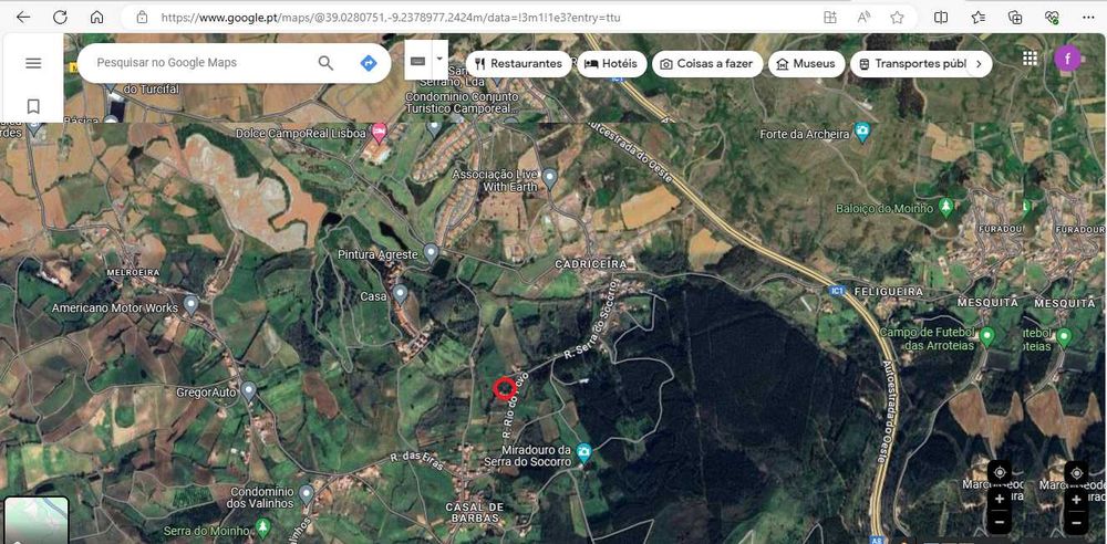 Terreno Turcifal -Junto ao campo real