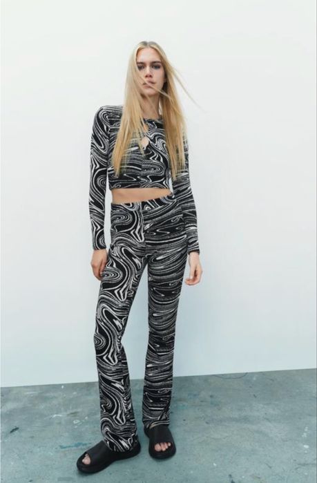 Костюм Zara трикотажний брючний, м