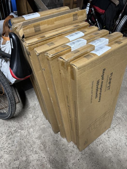 Regał magazynowy metalowy  szafka  półka  180 x 90 x 40 cm SOLIDNY