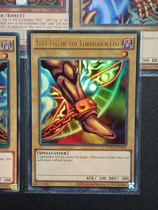 Yu-Gi-Oh! 'Set Completo da Exodia' (5 Ultra Rares) - YGLD-A17/A18/A19/A20/A21 - Exodia the Forbidden One - Cartas de 2015