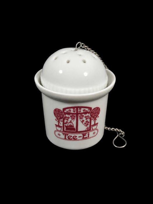 Porcelanowe Jajko Do Herbaty Zaparzacz MALVA PRL Chodzież / Bogucice Retro Vintage