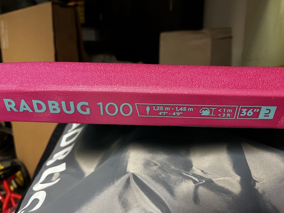 Prancha de Bodyboard Radbug / Olaian 100 com Leash de Pulso e Capa