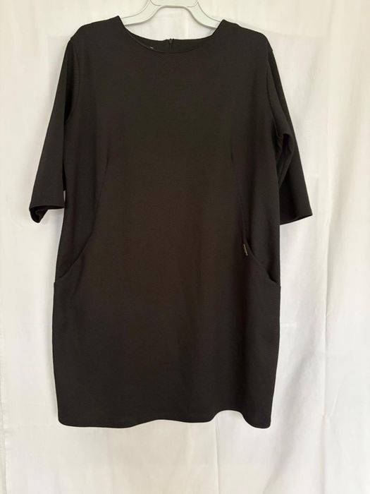 Czarna oversize sukienka roz 52