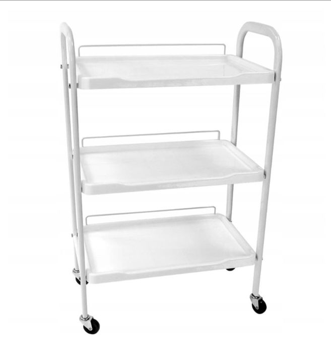 Pomocnik kosmetyczny stolik biały drewno