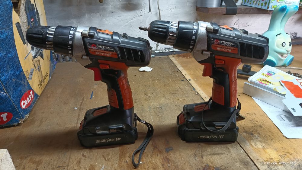 Шуруповерт INTERTOOL 18V