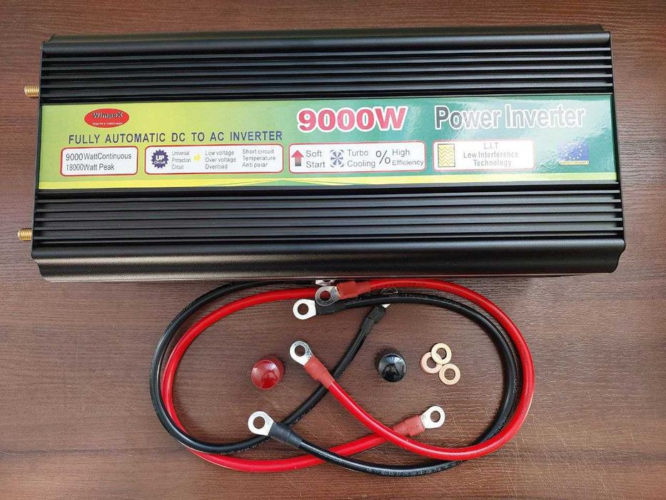 Преобразователь 12 220 9000W (рабочая 7200w, пиковая 9000w). Инвертор