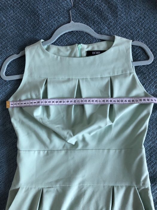 Sukienka mini, miętowa ECHO rozmiar 36