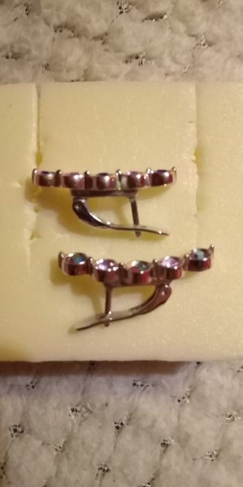 Серьги Harley Silver Swarovski. Серебро.Сваровски.