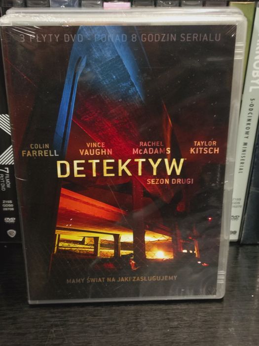 Detektyw sezony 1-4 DVD nowy, folia