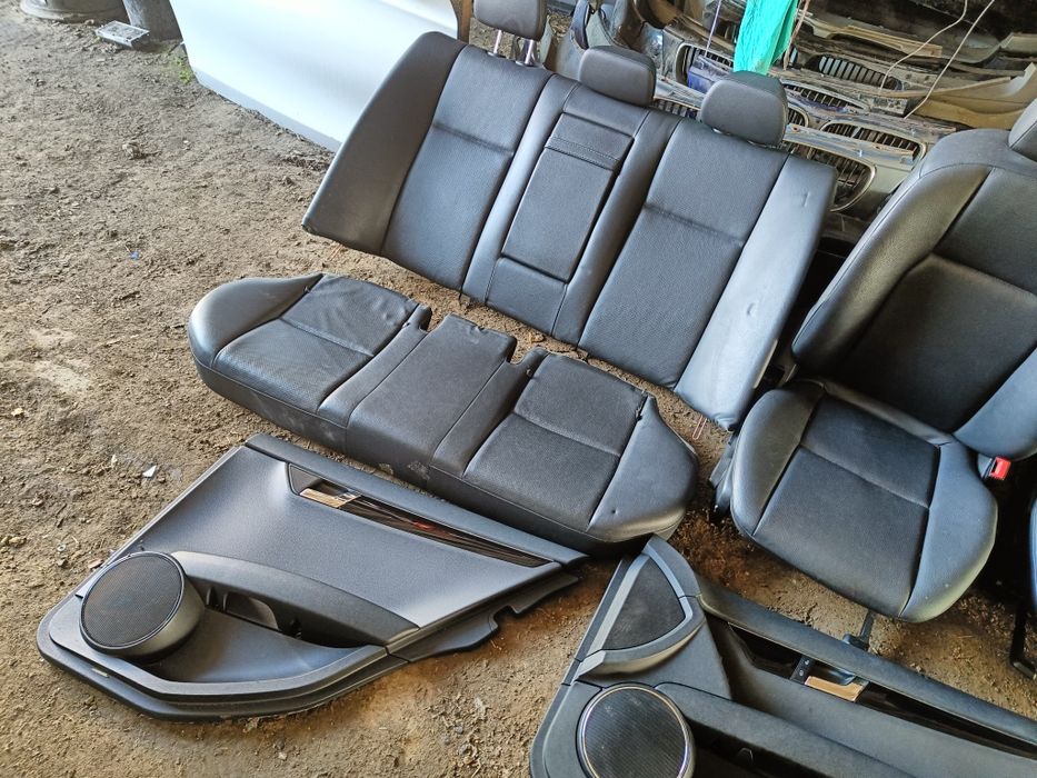 Wnętrze Mercedes w204 Sedan Fotel Kanapa Boczki Czarna skóra Wysyłka