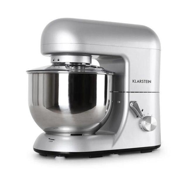 Тестомес миксер Bella Argentea 2000вт (серебристый) Германия
