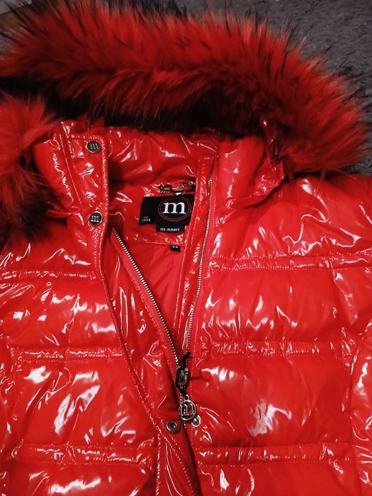 Monnari 44 XXL Przepiękny płaszcz taliowany odpinany kaptur i futerko