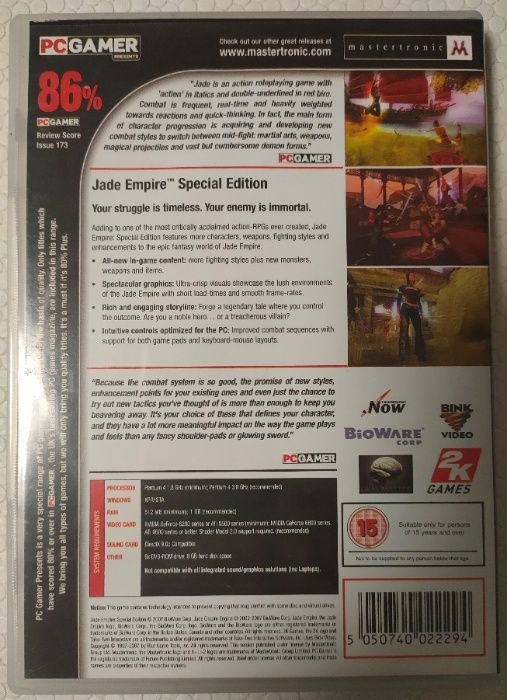 Jade Empire -Special Edition- Jogo PC DVD
