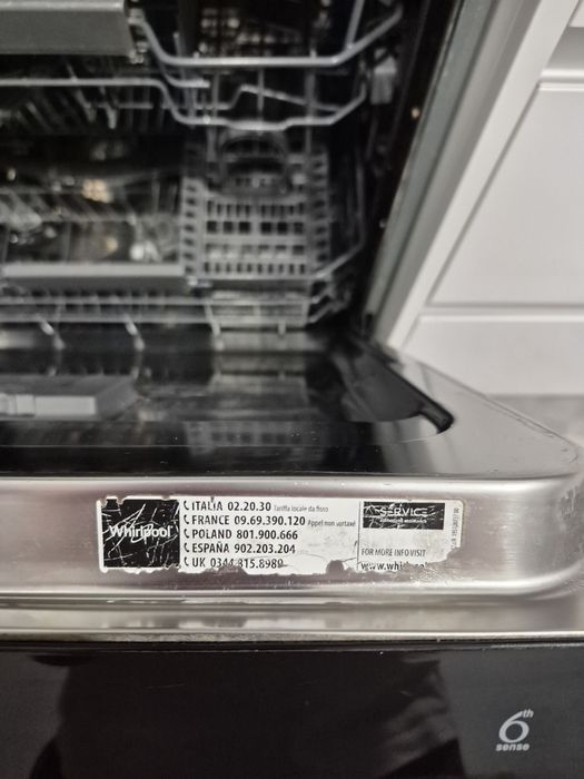 Zmywarka whirlpool do zabudowy 60cm