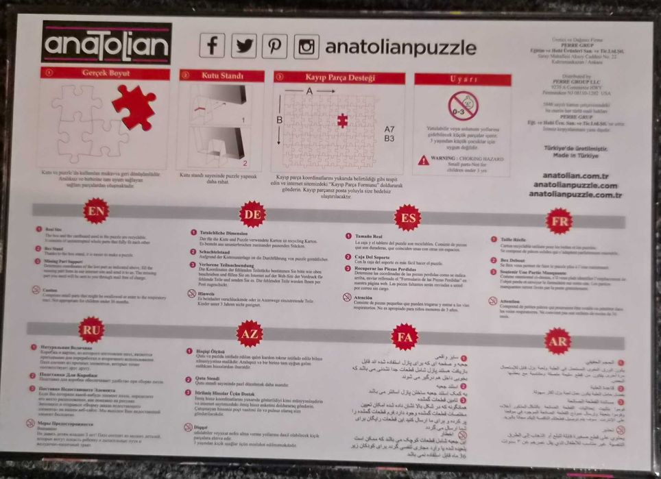 Puzzle Anatolian 1000 - wzór 3