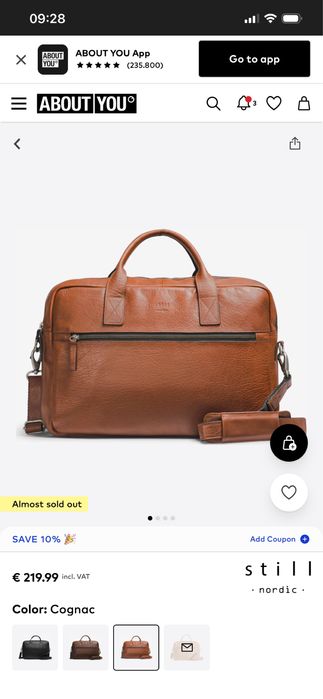 Нова шкіряна сумка для ноутбука Still Nordic