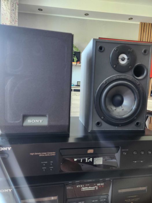 Wieża sony str de185, tc we475, cdp xe 270 z głosnikami