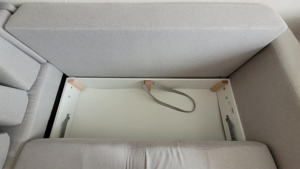 Szara kanapa rozkladana