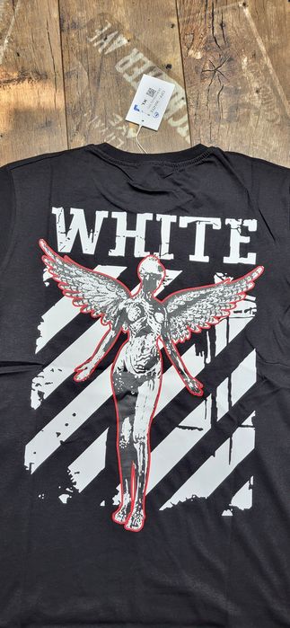 Off white koszulka męska t-shirt bawełna premium logo plecy XL