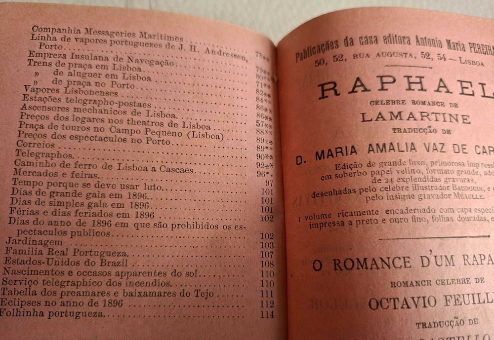 Almanaque de Lembranças Luso-Brasileiro 1986 e 1912