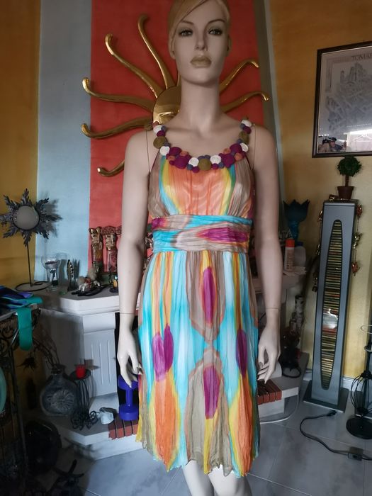 Vestido multicor