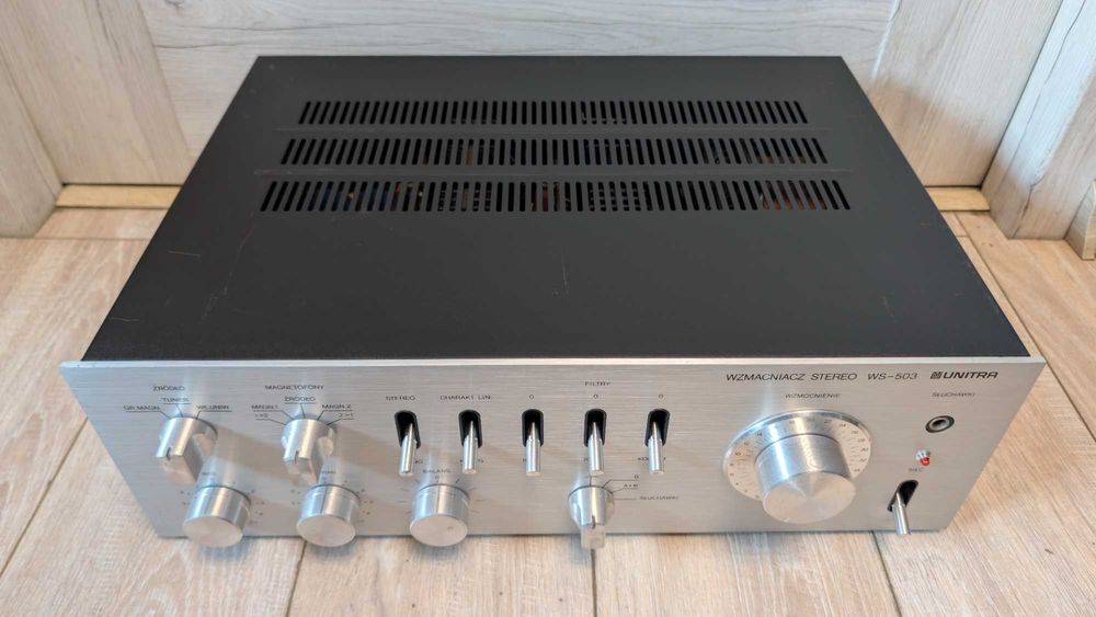 Wzmacniacz Unitra WS 503 Srebrny BDB STAN Wizualny ! DO SERWISU !