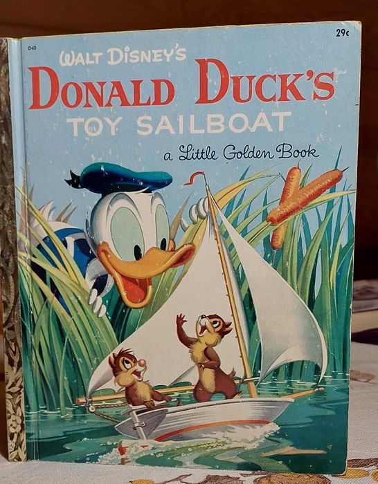 Donald Duck's Toy Sailboat (ang) - oryginalna książeczka z 1954 roku
