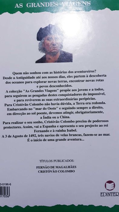Livro As Grandes Viagens de Cristóvão Colombo.
