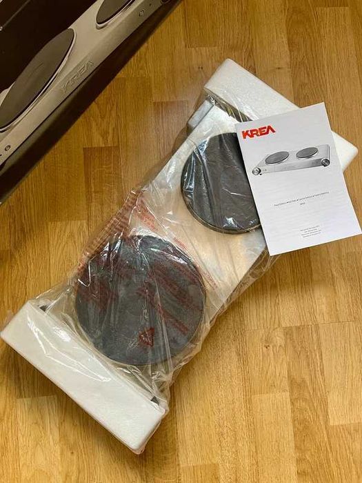 Placa eléctrica dupla - KREA - Aço Inox