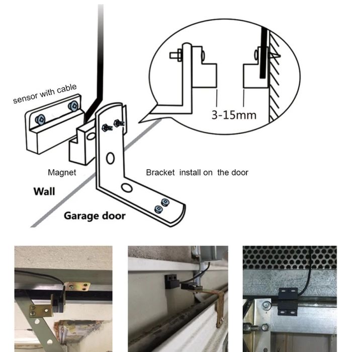 Controlador abertura portão garagem Wi-Fi Smart Garage Door Opener