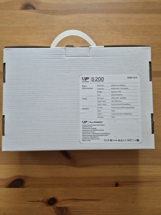 Powerbank, magazyn energii, stacja zasilania,  ALLPOWERS S200