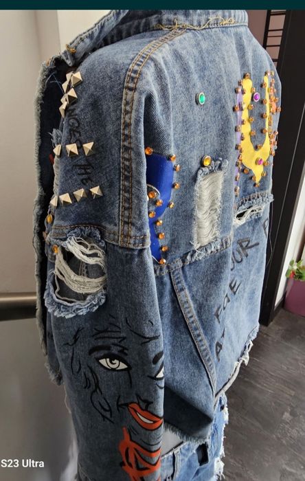 Nowa katana kurtka damska jeans L/XL